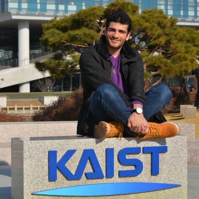 Osama Karkout at KAIST University, Daejeon, South-Korea. Photo: Osama Karkout Osama Karkout at KAIST University, Daejeon, South-Korea