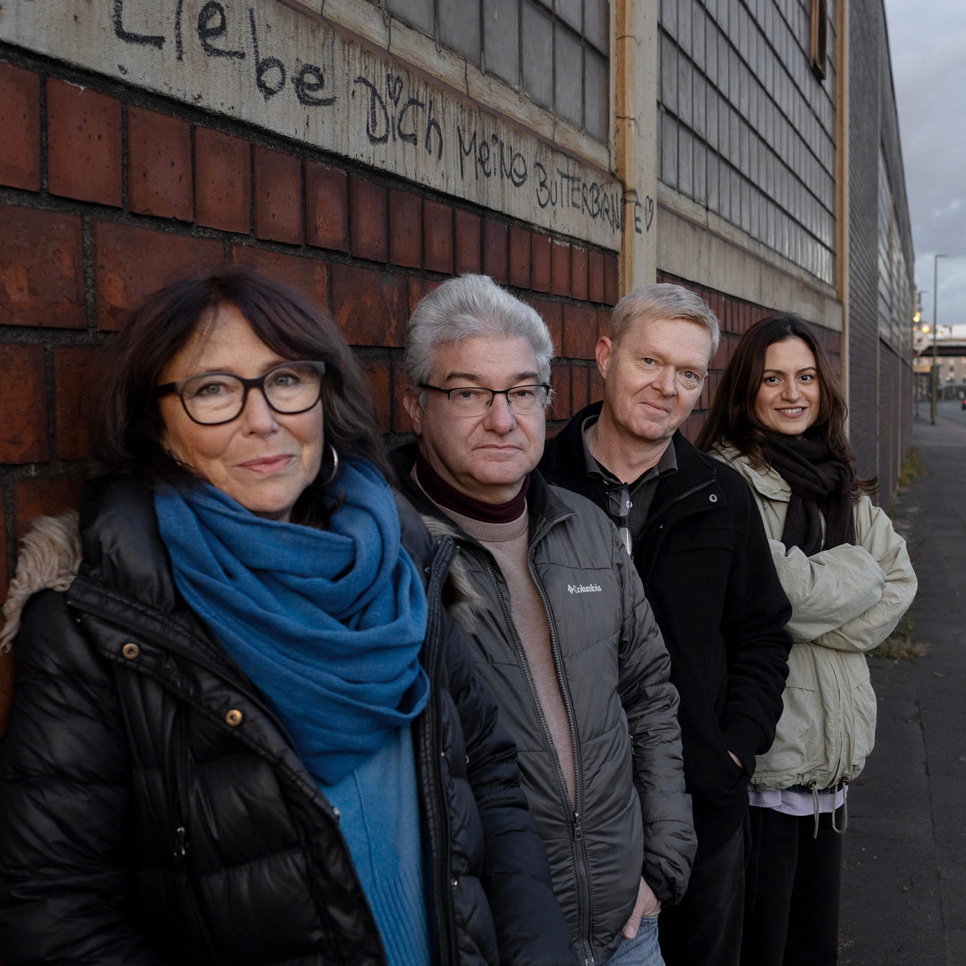 Team Interkultur Ruhr, v.l.n.r.: Jola Kozok, Uwe Hitschler, Guido Meincke, Yasemin Tayeboun. Foto: Fatih Kurçeren, 2024