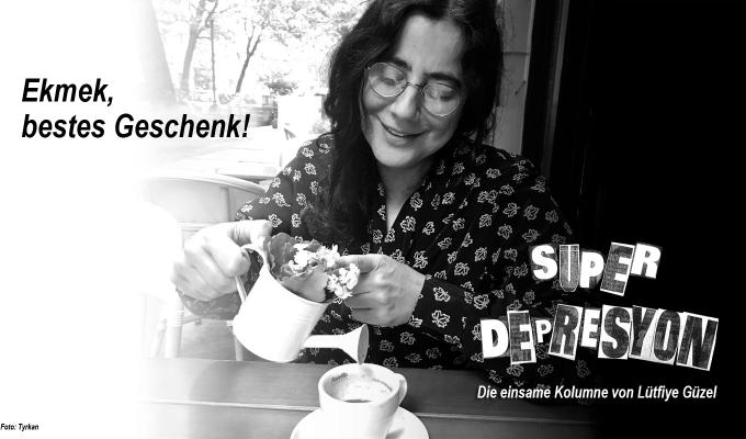 SÜPERDEPRESYON. Die einsame Kolumne von Lütfiye Güzel. Foto: Tyrkan
