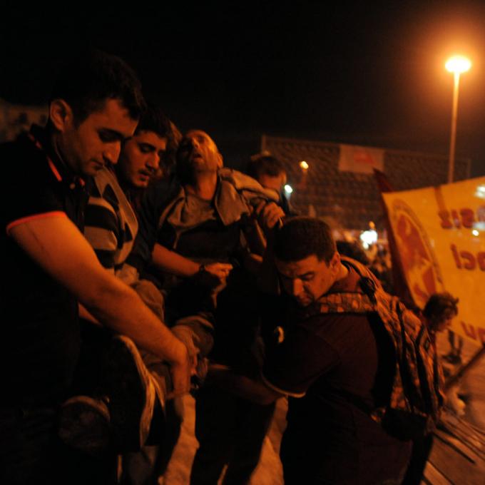 Casualties of Taksim protests. Events of June 3, 2013. Photo: Mstyslav Chernov / wikimedia commons Casualties of Taksim protests. Events of June 3, 2013