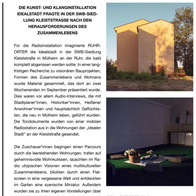 Dokumentation Förderfonds Interkultur Ruhr 2018 Dokumentation Förderfonds Interkultur Ruhr 2018