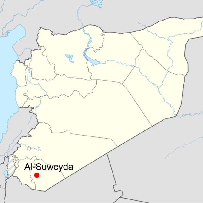 Syria location map
