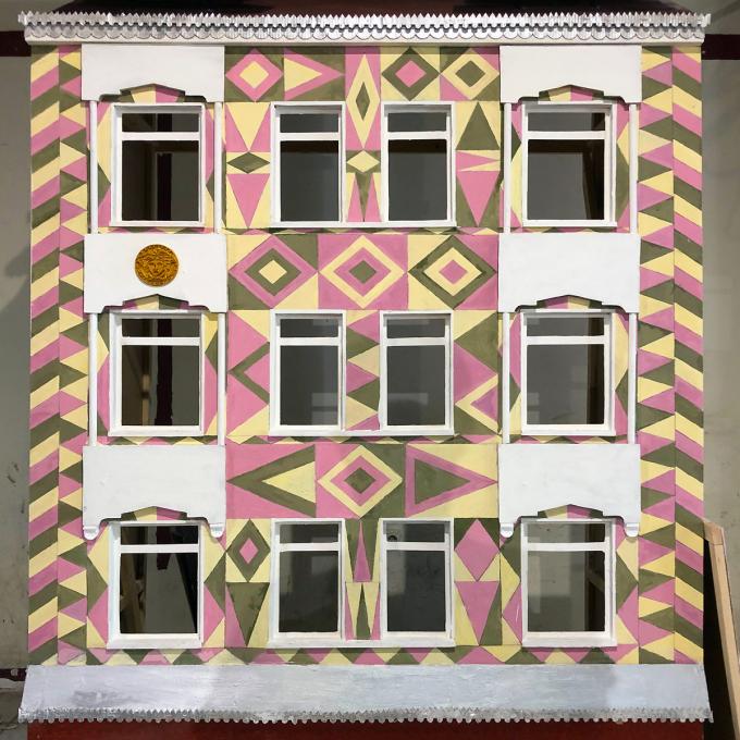 Hausmodell in der Werkstatt Mallinckrodtstraße, 2019. Foto: Guido Meincke Werkstatt Mallinckrodtstraße