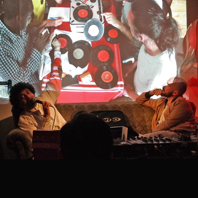 Interkultur Ruhr Listening Session mit Ernesto Chahoud und Jannis Stürtz, Goldkante Bochum, 2017 Interkultur Ruhr Listening Session mit Ernesto Chahoud und Jannis Stürtz