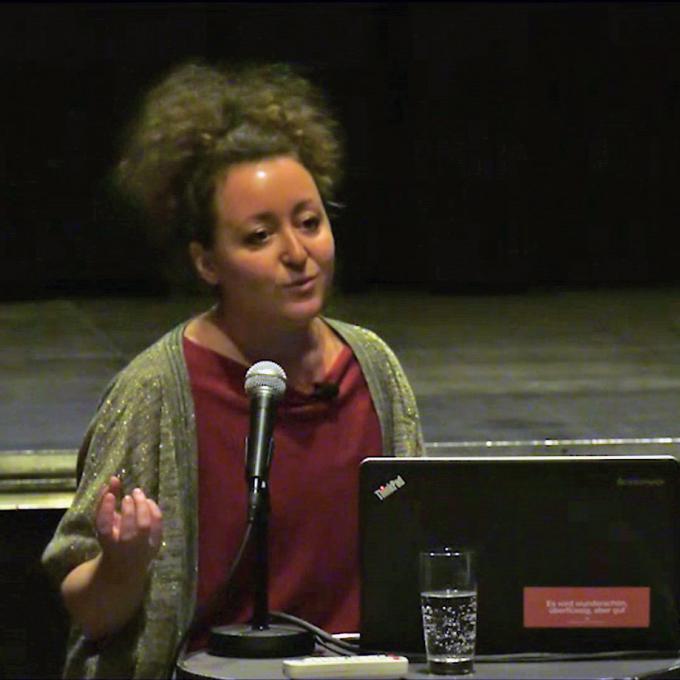 Katalin Erdödi, Impulsvortrag beim Netzwerktreffen Interkultur. Foto: Guido Meincke Netzwerktreffen Interkultur