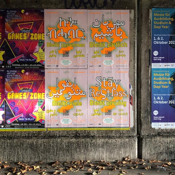 Pangaea Plakataktion. Foto: Guido Meincke Pangaea Plakataktion. Foto: Guido Meincke