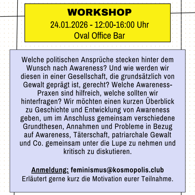 Workshop. Foto: KosmoPolis e.V.