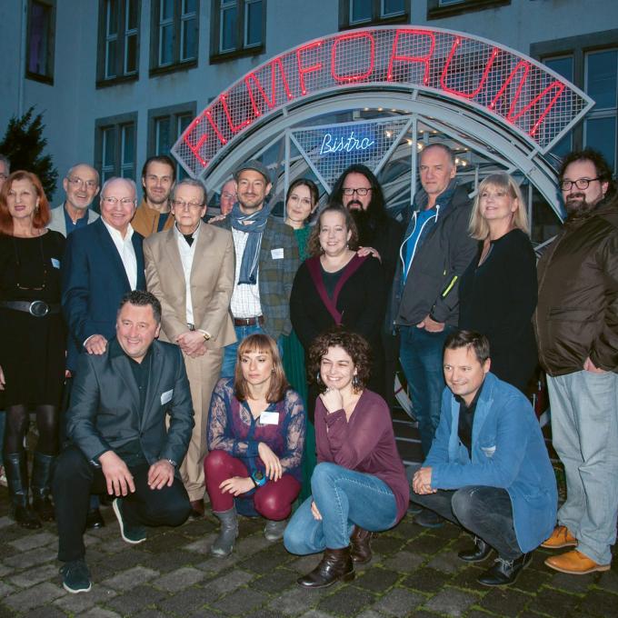 Jury, Filmemacher:innen und Veranstalter:innen des Bosnia-Herzegovina Looks Around Filmfestival, Bottrop 2018. Foto: Aktion - Leben und Lernen in Bosnien e.V.