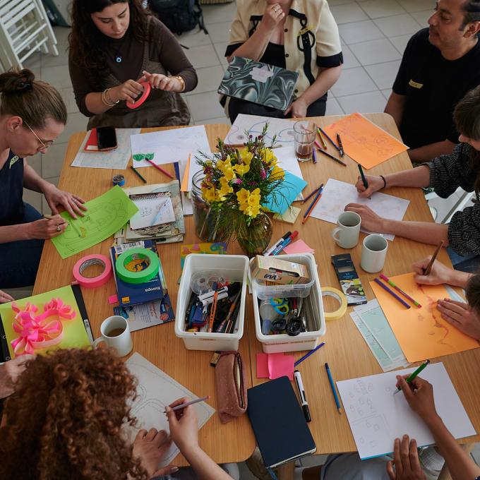 Geschichtenwerkstatt Ruhr: Workshop Ex-zentrisches Mapping. Foto: Sören Meffert