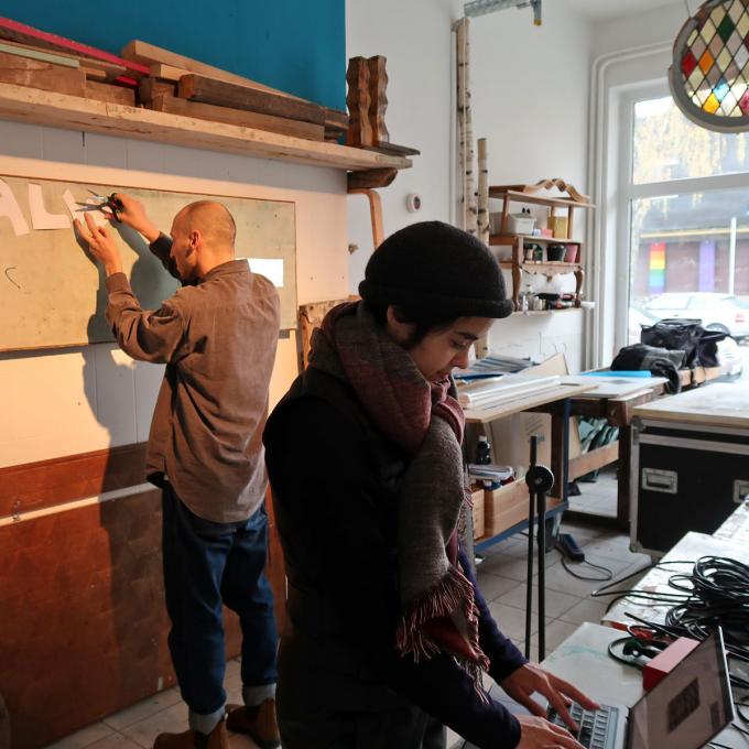 Always Otherwise, mini residency im atelier automatique. Foto: Eva Busch Always Otherwise, mini residency im atelier automatique. Foto: Eva Busch