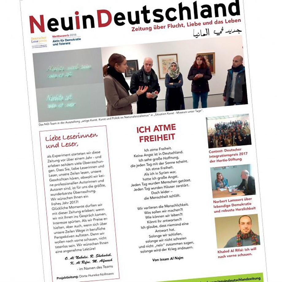 Zeitung Neu in Deutschland