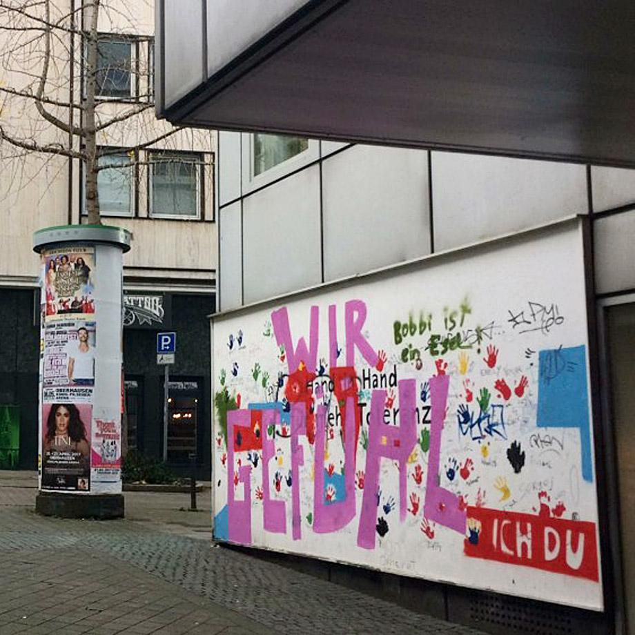 Wilde Typografie / Graffiti Imitat