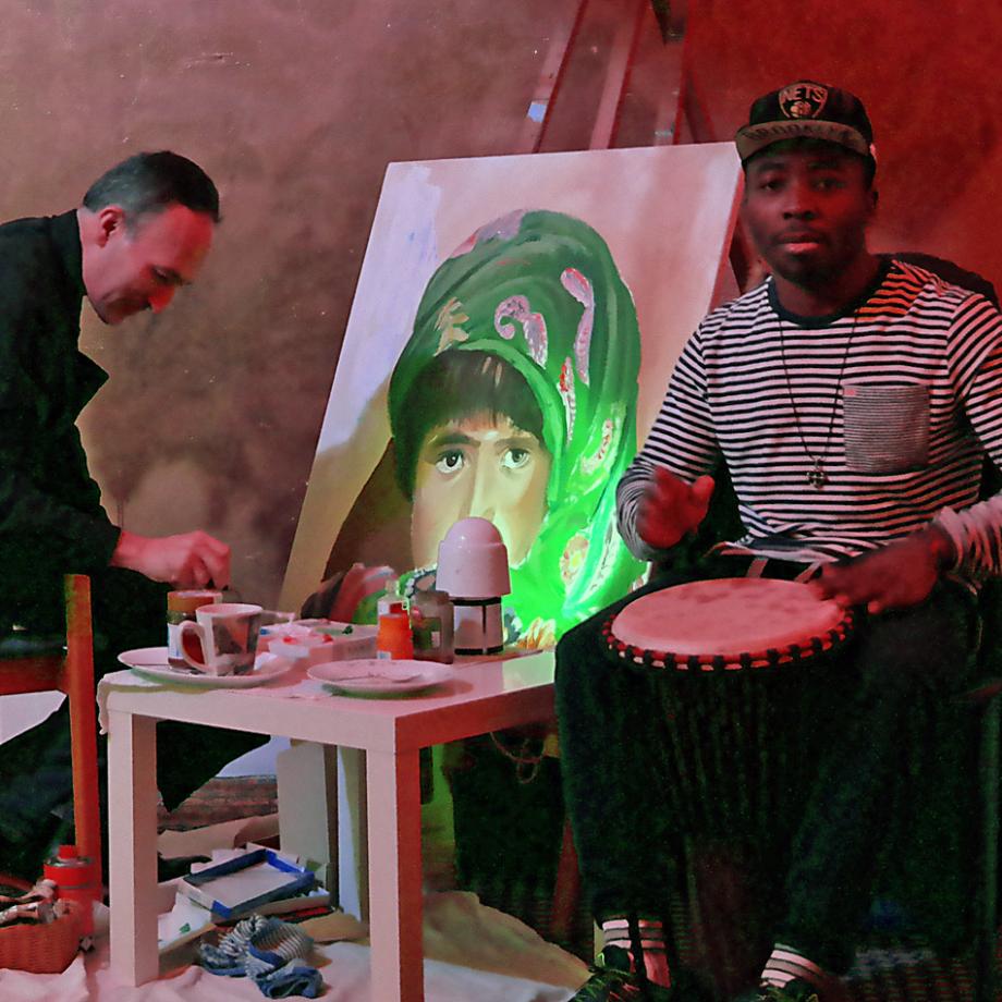 Live-Painting mit Sultan Khairandish