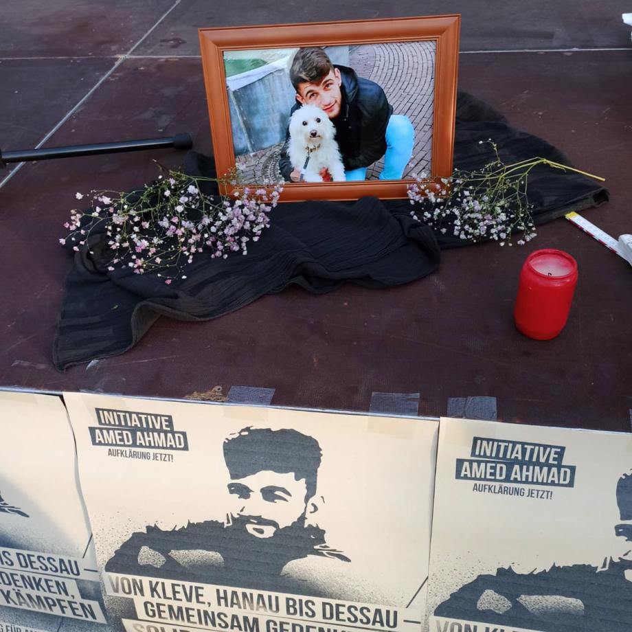 Gedenkfeier. Foto: Initiative Amed Ahmad