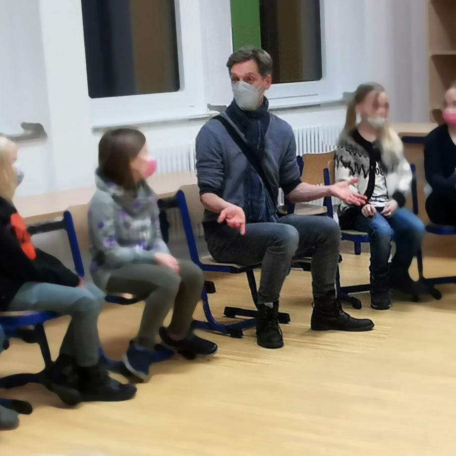Mensch ist Mensch, Theodor-Heuss-Grundschule, Hamm. Foto: Treibkraft.Theater