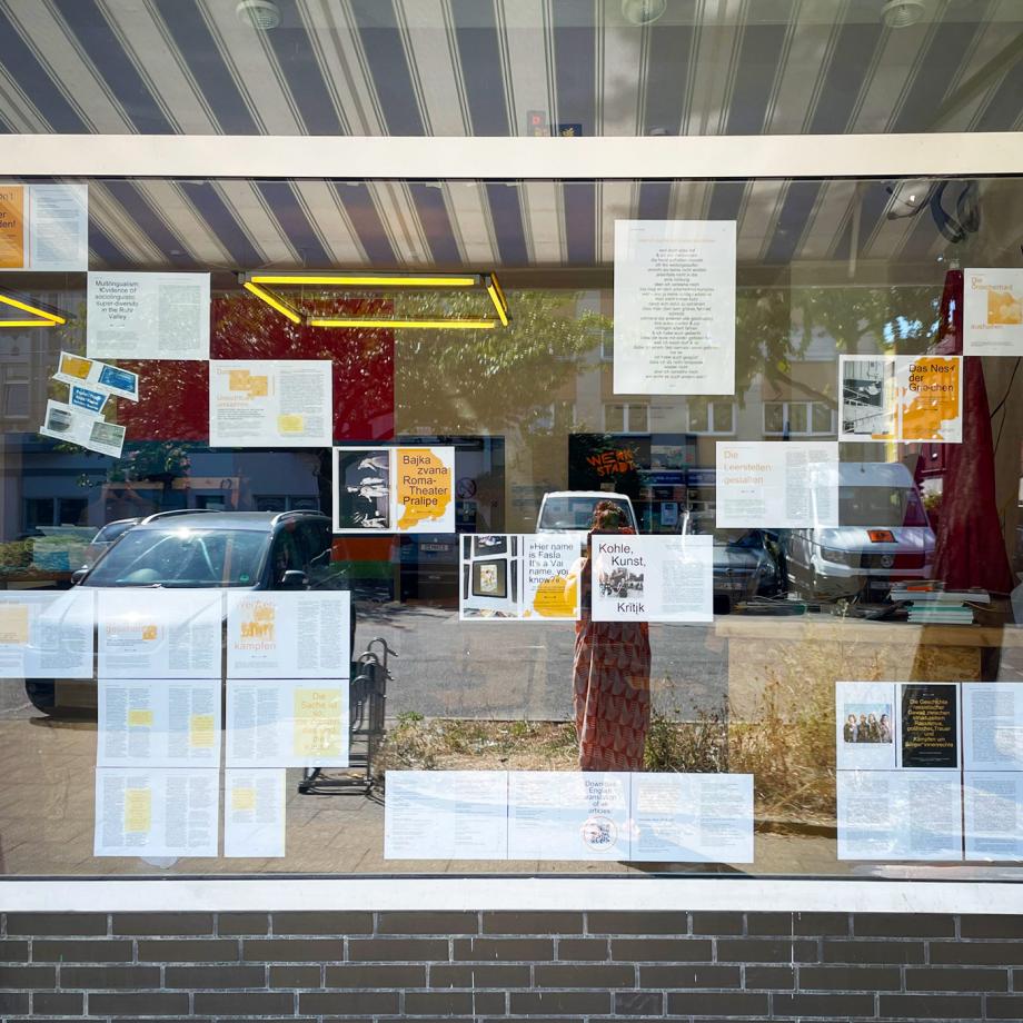 Schaufensterausstellung „Worauf wir uns beziehen können.“ in der WerkStadt. Foto: Johanna-Yasirra Kluhs