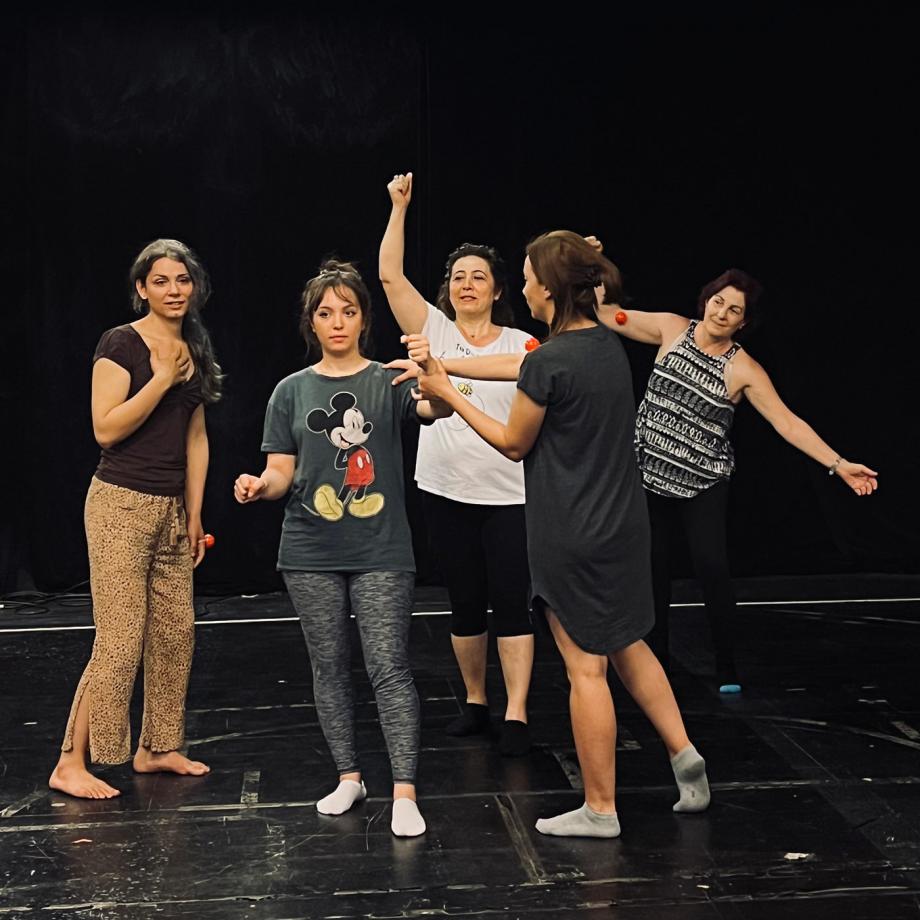 Workshop mit Amal Omran. Foto: Rasha Hamed