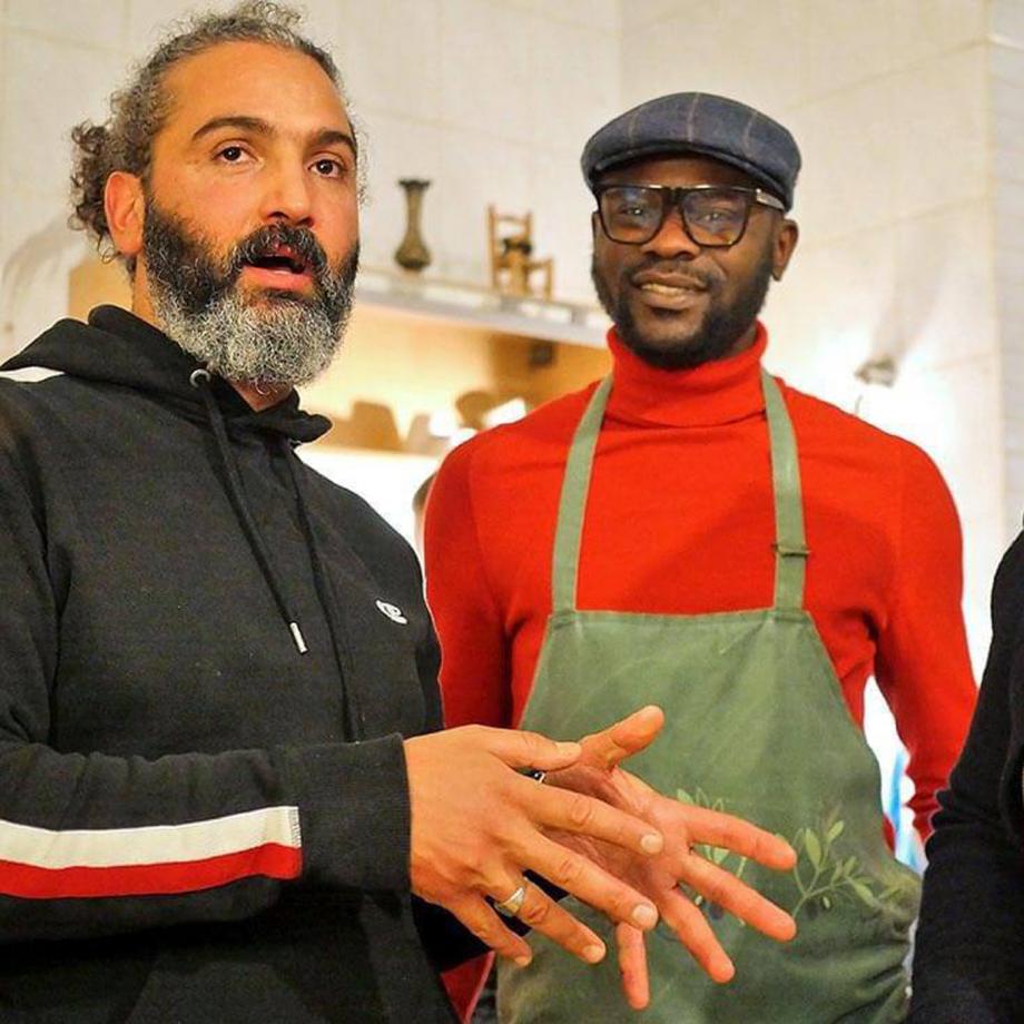 Vegan Dinner mit Abed Fawaz. Foto: Frida im Norden