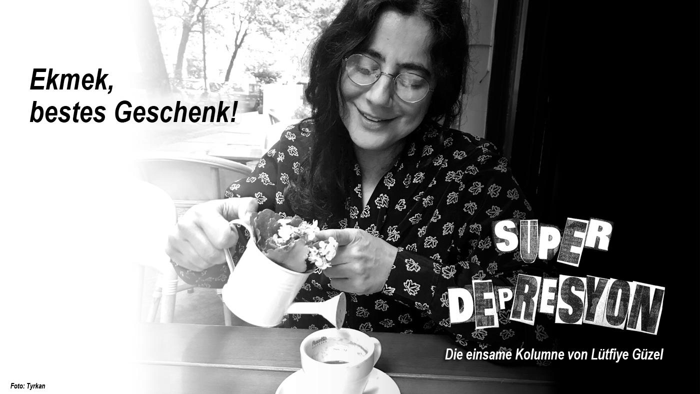 SÜPERDEPRESYON. Die einsame Kolumne von Lütfiye Güzel. Foto: Tyrkan