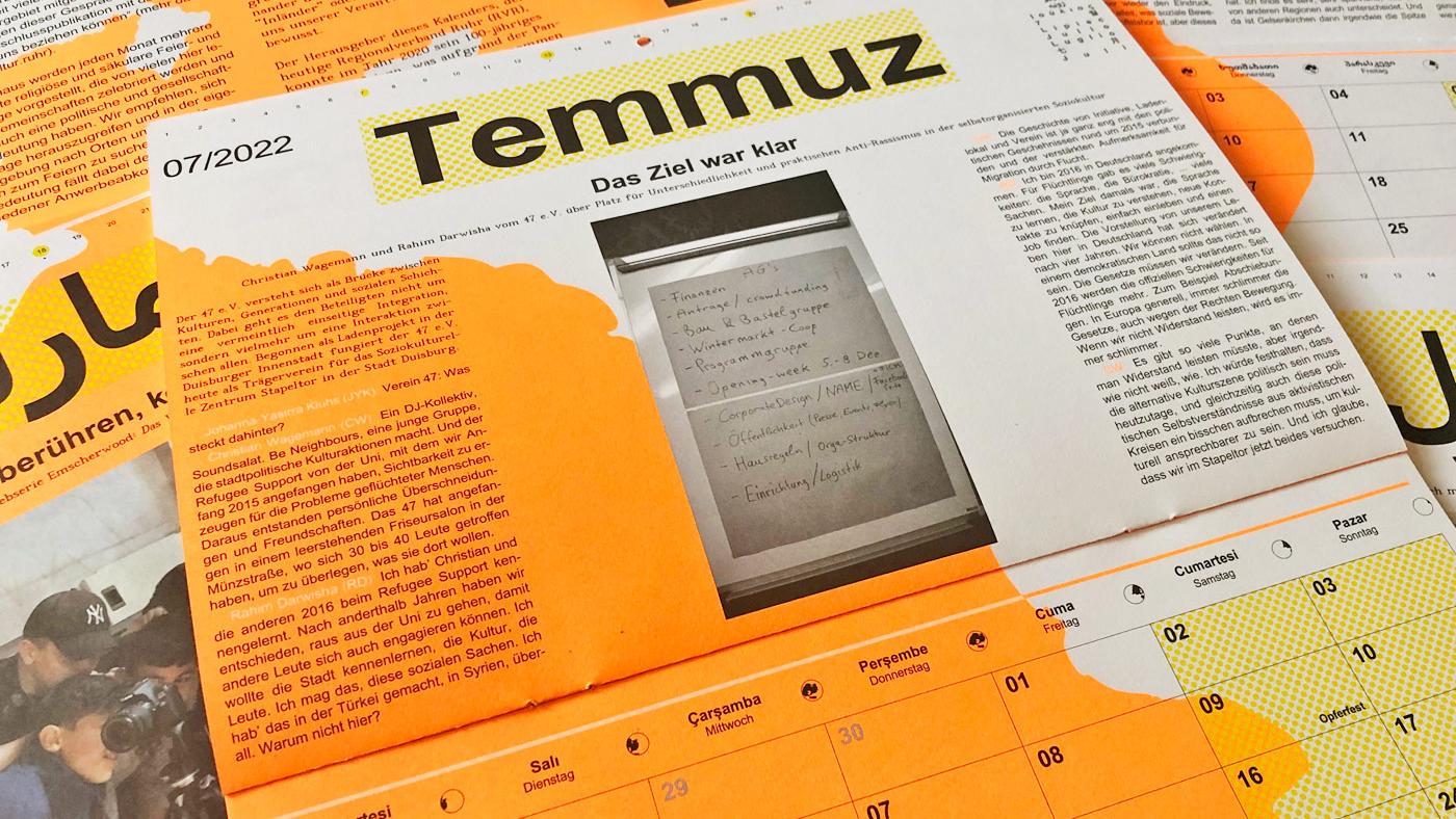 Interkultureller Kalender 2022. Foto: Guido Meincke
