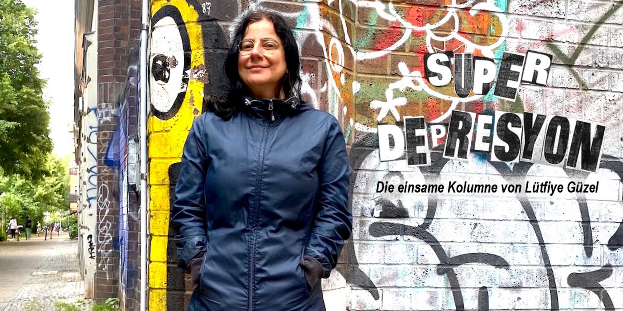 SÜPERDEPRESYON. Die einsame Kolumne von Lütfiye Güzel. Foto: Tyrkan