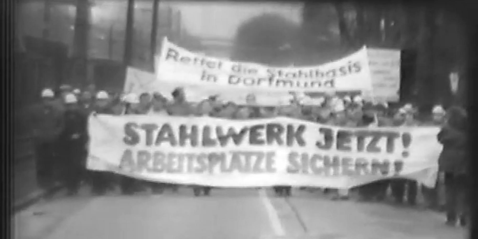 “Stahlwerk Jetzt!”, Frey-Filmproduktion, Dortmund 1981, Filmstill